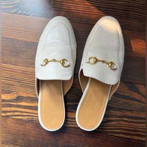 Gucci Princetown Leather Slipper 39 White Leather